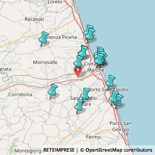 Mappa Via Vittorio Valletta, 62012 Zona Industriale MC, Italia (6.77)