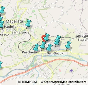 Mappa Piazzale Mercurio, 62100 Macerata MC, Italia (2.34167)