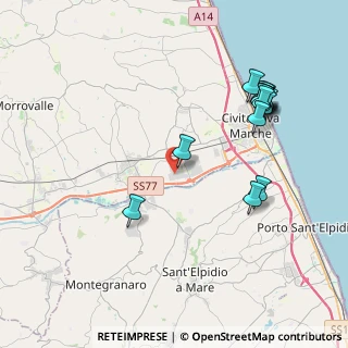 Mappa Via Vittorio Valletta, 62012 Civitanova Marche MC, Italia (4.54286)
