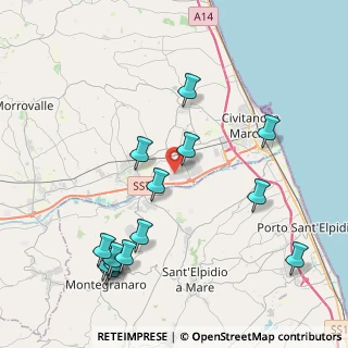 Mappa Via Vittorio Valletta, 62012 Civitanova Marche MC, Italia (4.81714)