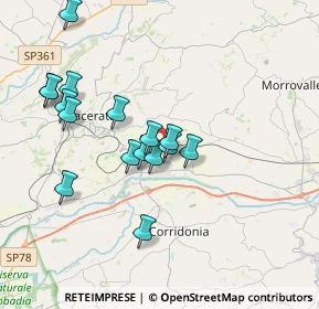 Mappa VIA TERESA NOCE, 62100 Macerata MC, Italia (3.54)