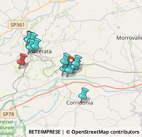 Mappa VIA TERESA NOCE, 62100 Macerata MC, Italia (3.38667)