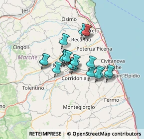 Mappa VIA TERESA NOCE, 62100 Macerata MC, Italia (9.2195)