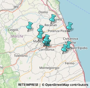 Mappa VIA TERESA NOCE, 62100 Macerata MC, Italia (9.02273)