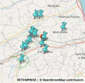 Mappa VIA TERESA NOCE, 62100 Macerata MC, Italia (6.16692)