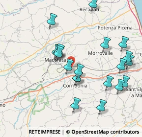 Mappa VIA TERESA NOCE, 62100 Macerata MC, Italia (8.2425)