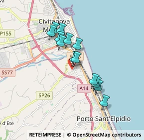 Mappa Via Mar di Norvegia, 63821 Porto Sant'Elpidio FM, Italia (1.48462)