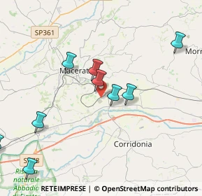 Mappa Contrada Peschiera, 62100 Macerata MC, Italia (5.27364)