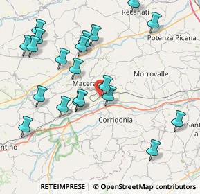 Mappa Contrada Peschiera, 62100 Macerata MC, Italia (9.337)