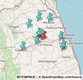 Mappa Contrada Peschiera, 62100 Macerata MC, Italia (11.26182)