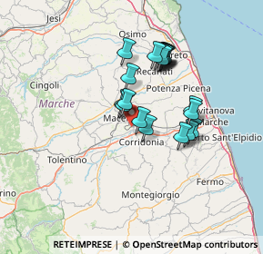 Mappa Contrada Peschiera, 62100 Macerata MC, Italia (11.5005)