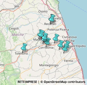 Mappa G.P., 62100 Piediripa MC, Italia (9.52167)