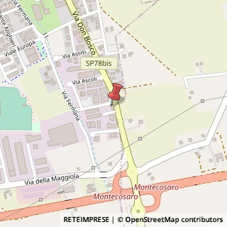 Mappa Via Don Bosco, 96, 62010 Montecosaro, Macerata (Marche)