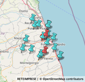 Mappa Contrada Piane di Chienti, 62010 Montecosaro MC, Italia (11.105)