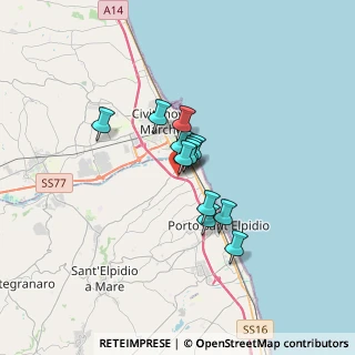 Mappa Autostrada Adriatica, 63821 Porto Sant'Elpidio FM, Italia (2.12417)