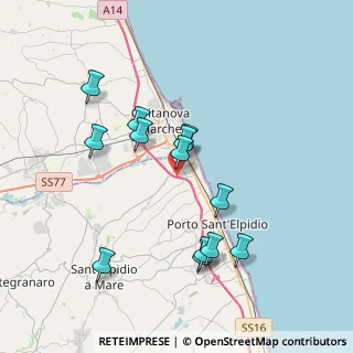Mappa Autostrada Adriatica, 63821 Porto Sant'Elpidio FM, Italia (3.63923)