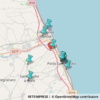 Mappa Autostrada Adriatica, 63821 Porto Sant'Elpidio FM, Italia (3.44364)