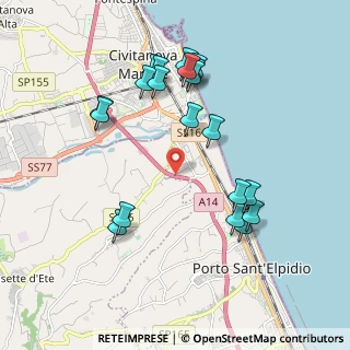 Mappa Autostrada Adriatica, 63821 Porto Sant'Elpidio FM, Italia (2.0735)