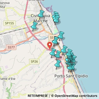 Mappa Autostrada Adriatica, 63821 Porto Sant'Elpidio FM, Italia (1.88)