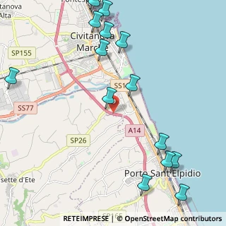 Mappa Autostrada Adriatica, 63821 Porto Sant'Elpidio FM, Italia (2.96133)
