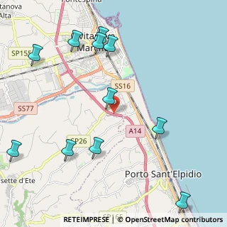 Mappa Autostrada Adriatica, 63821 Porto Sant'Elpidio FM, Italia (2.72182)