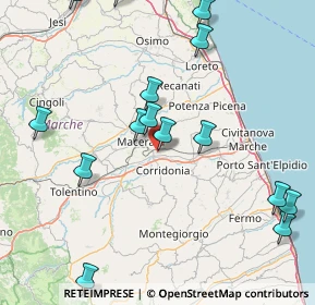 Mappa Via Domenico Concordia, 62100 Piediripa MC, Italia (20.146)