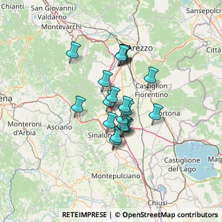 Mappa Milano - Napoli, 52046 Lucignano AR, Italia (10.1125)