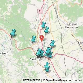Mappa Milano - Napoli, 52046 Lucignano AR, Italia (7.7485)