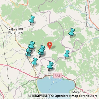 Mappa Loc. Case Ginezzo, 52044 Cortona AR, Italia (7.37857)