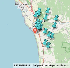 Mappa Via della Pineta, 57023 Cecina LI, Italia (5.99222)