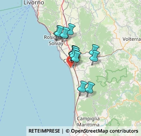 Mappa Via della Pineta, 57023 Cecina LI, Italia (8.91)