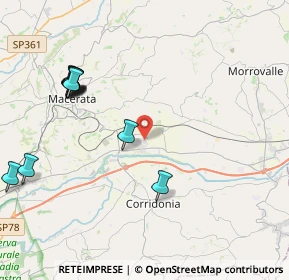 Mappa Via Giovan Battista Velluti C, 62100 Piediripa MC, Italia (5.25333)