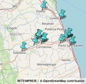 Mappa Via Giovan Battista Velluti C, 62100 Piediripa MC, Italia (13.29316)