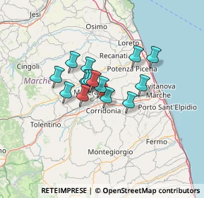 Mappa Via Giovan Battista Velluti C, 62100 Piediripa MC, Italia (8.992)