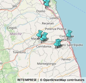 Mappa Via Giovan Battista Velluti C, 62100 Piediripa MC, Italia (18.54923)