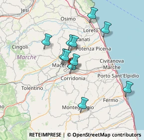 Mappa Via Giovan Battista Velluti C, 62100 Piediripa MC, Italia (12.09909)