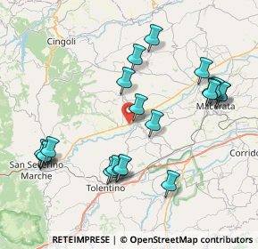 Mappa Via Alessandro Manzoni, 62010 Treia MC, Italia (8.7715)