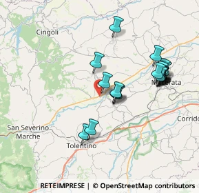 Mappa Via Alessandro Manzoni, 62010 Treia MC, Italia (7.629)