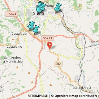 Mappa Strada Cassia Sud, 53100 Siena SI, Italia (3.07235)