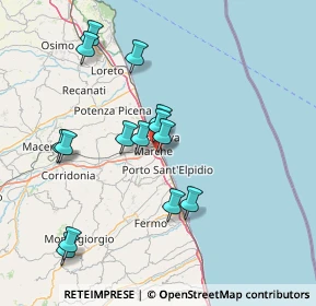 Mappa Via dell'Osteria, 63848 Petritoli FM, Italia (15.14429)