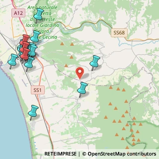 Mappa Via del Poggio, 56040 Casale Marittimo PI, Italia (6.3065)