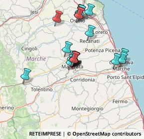 Mappa Via Massimo D'Azeglio, 62100 Macerata MC, Italia (12.2545)