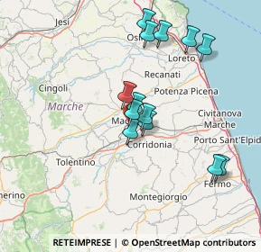 Mappa Via Massimo D'Azeglio, 62100 Macerata MC, Italia (13.47)