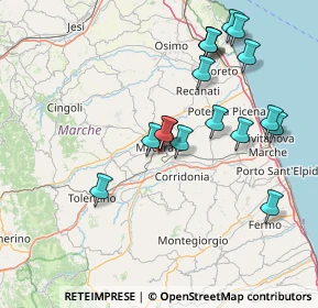 Mappa Via Massimo D'Azeglio, 62100 Macerata MC, Italia (16.05882)