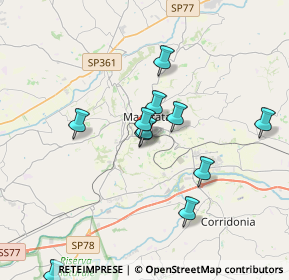 Mappa Via Massimo D'Azeglio, 62100 Macerata MC, Italia (4.27769)