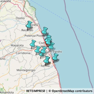 Mappa SP 26, 63821 Porto Sant'Elpidio FM, Italia (9.73)