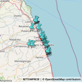 Mappa SP 26, 63821 Porto Sant'Elpidio FM, Italia (9.71)