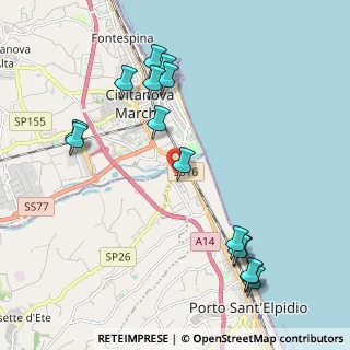 Mappa SP 26, 63821 Porto Sant'Elpidio FM, Italia (2.438)