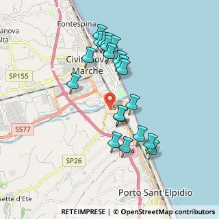 Mappa SP 26, 63821 Porto Sant'Elpidio FM, Italia (1.8275)