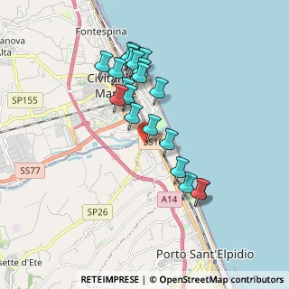 Mappa SP 26, 63821 Porto Sant'Elpidio FM, Italia (1.707)